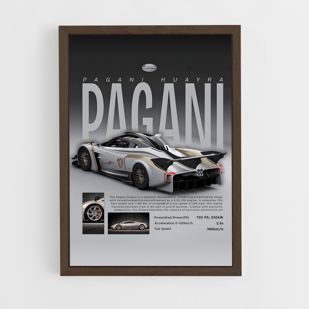 pagani-5 cadre Bois foncé