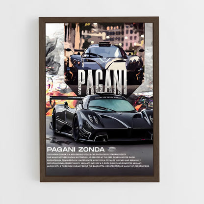 pagani-6 cadre Bois foncé