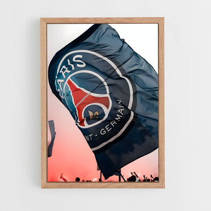 paris-saint-germain-2 cadre Bois clair