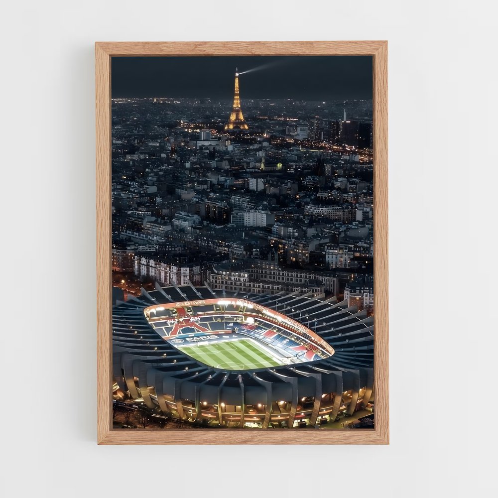 paris-saint-germain-6 cadre Bois clair