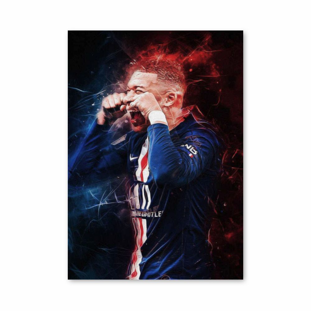 Affiche PSG Mbappé