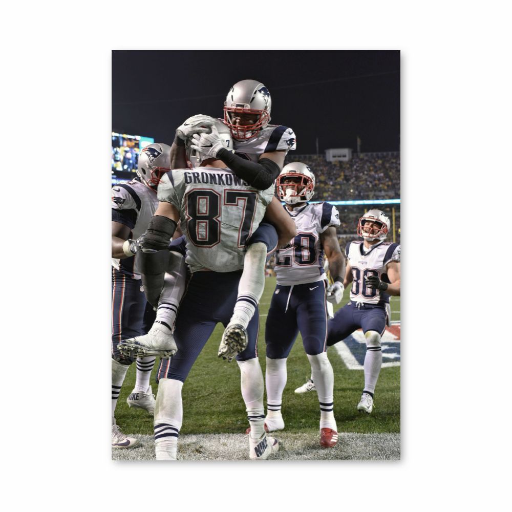 Poster De overwinning van de New England Patriots