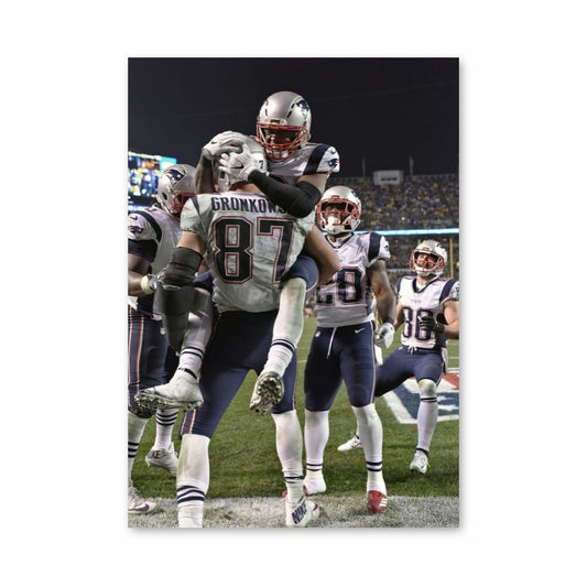 Poster De overwinning van de New England Patriots