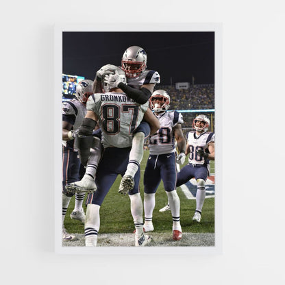 Poster De overwinning van de New England Patriots