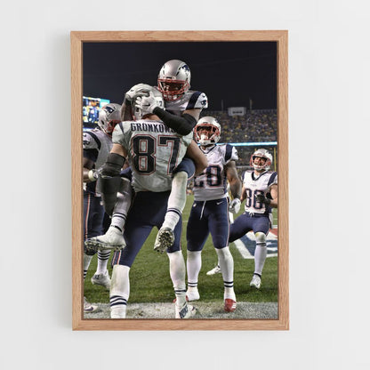 Poster De overwinning van de New England Patriots