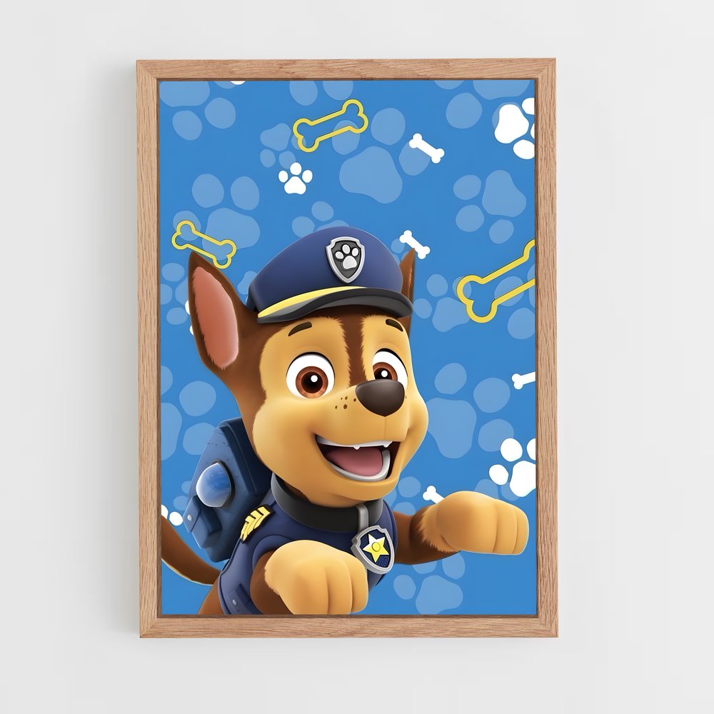 paw-patrol-10 cadre Bois clair