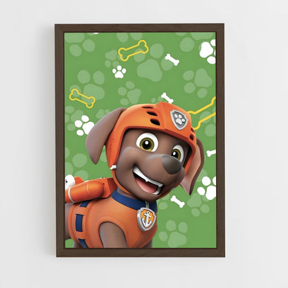 paw-patrol-15 cadre Bois foncé