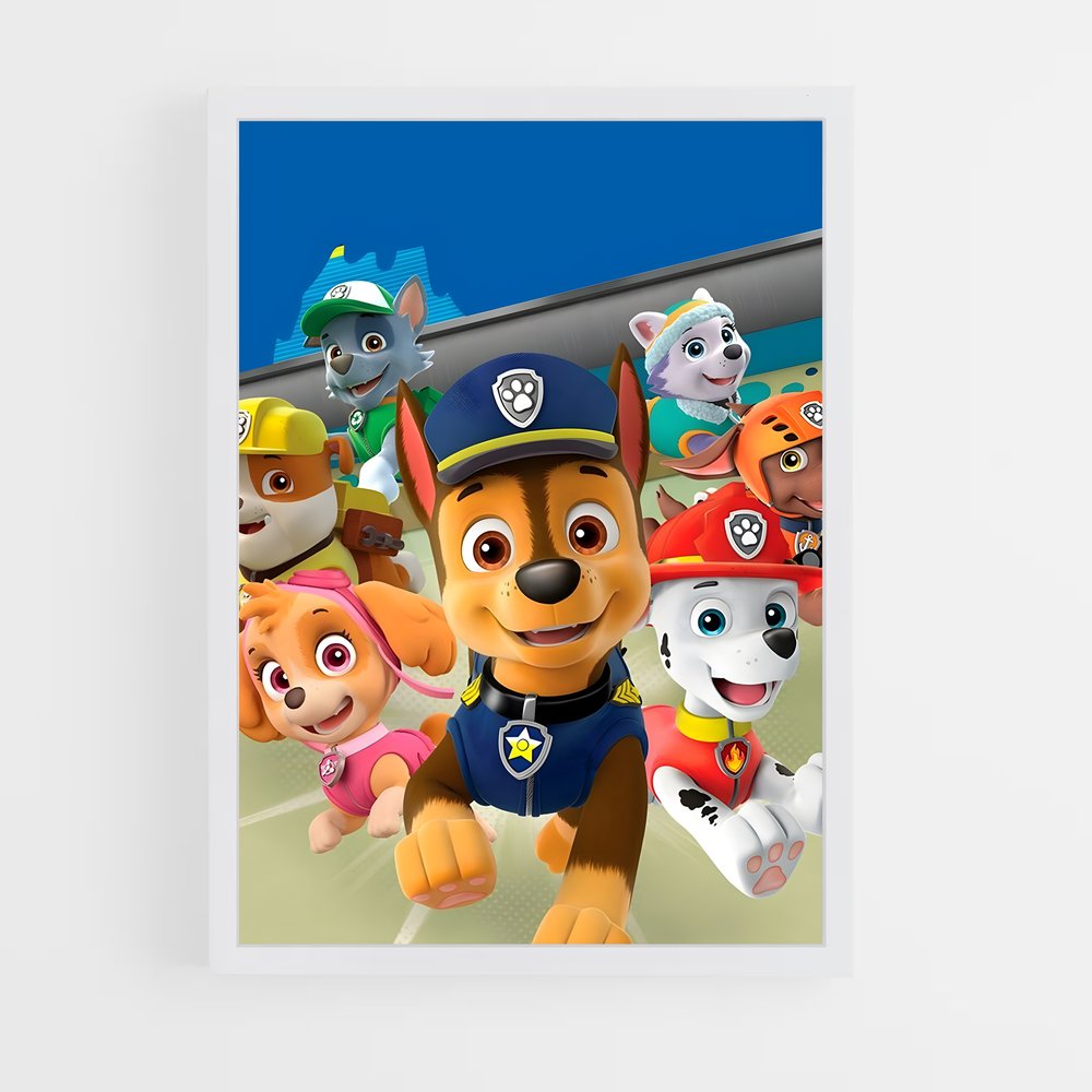 paw-patrol-5 cadre Blanc