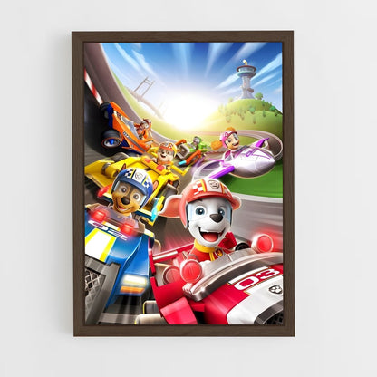 paw-patrol-6 cadre Bois foncé