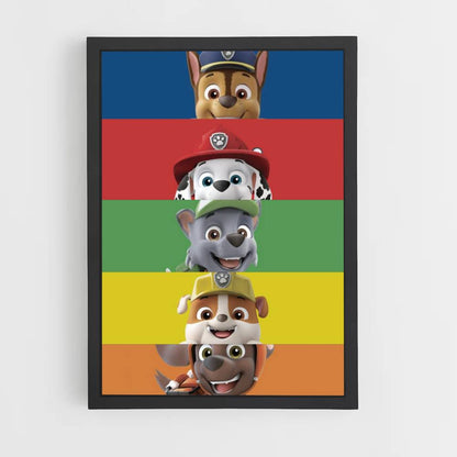 Poster Paw Patrol Colors