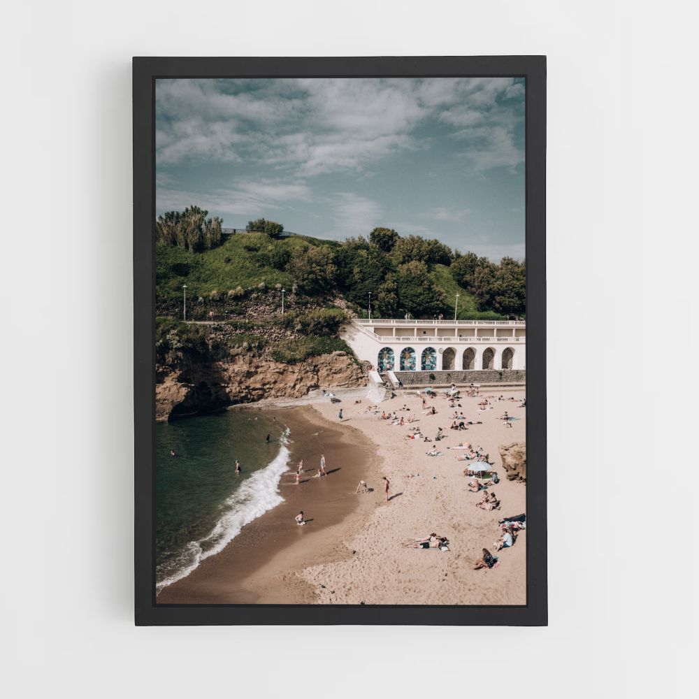 Biarritz strandposter