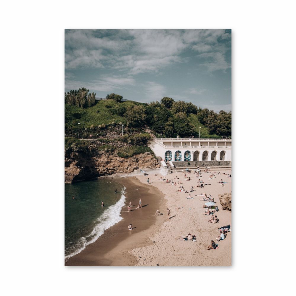 Biarritz Beach Poster