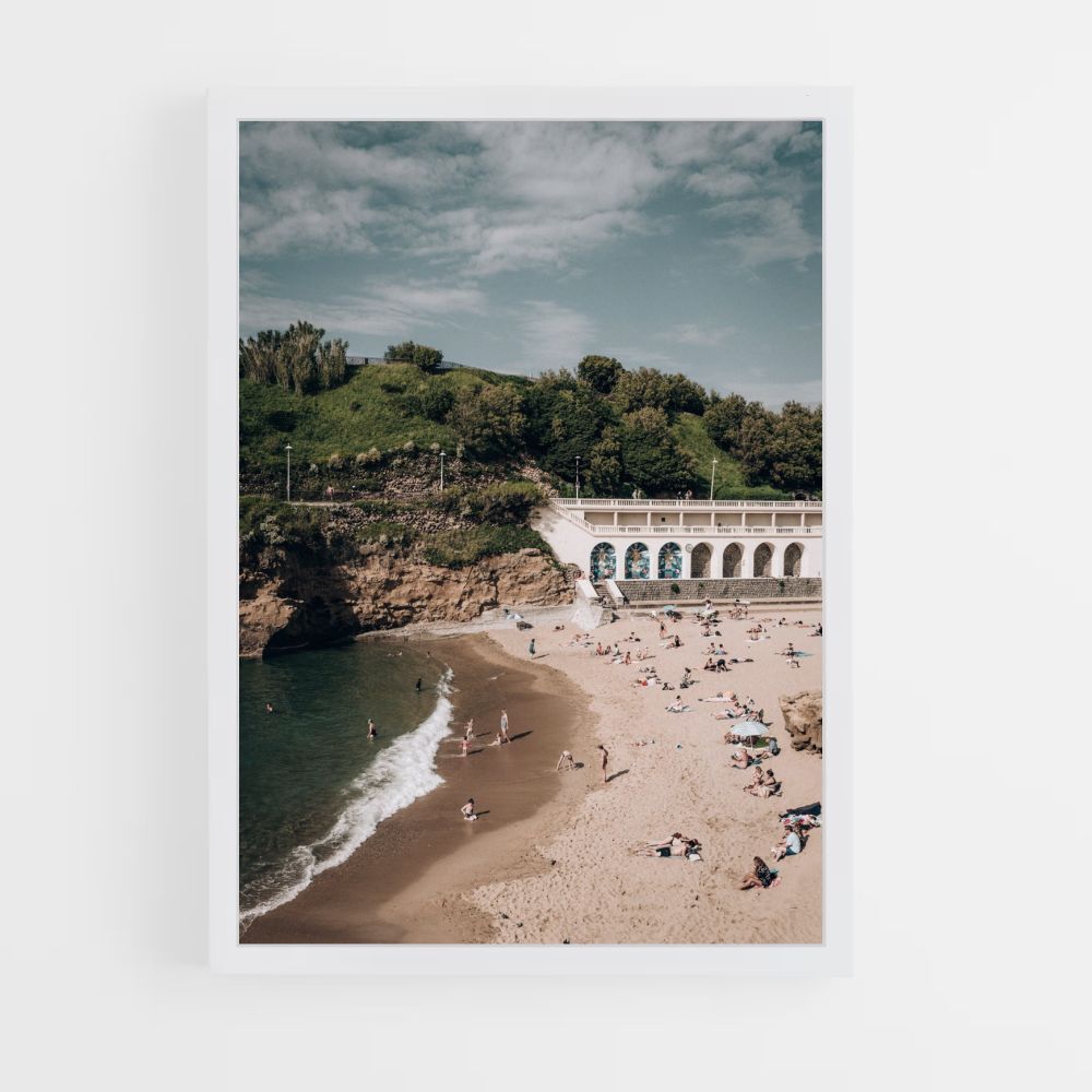 Biarritz Beach Poster