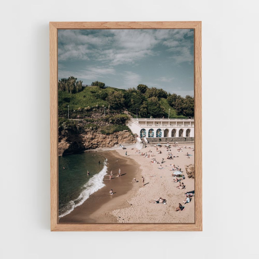 Biarritz strandposter