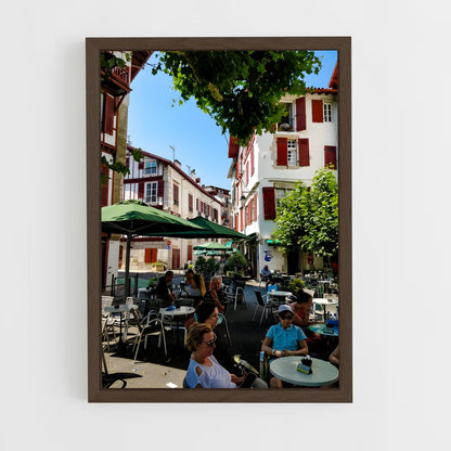 pays-basque-3 cadre Bois foncé
