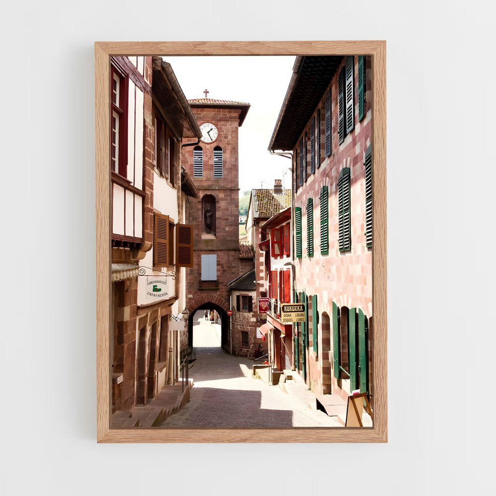 pays-basque-7 cadre Bois clair