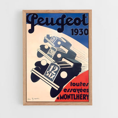peugeot-1 cadre Bois clair
