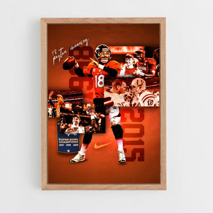 peyton-manning-4 cadre Bois clair