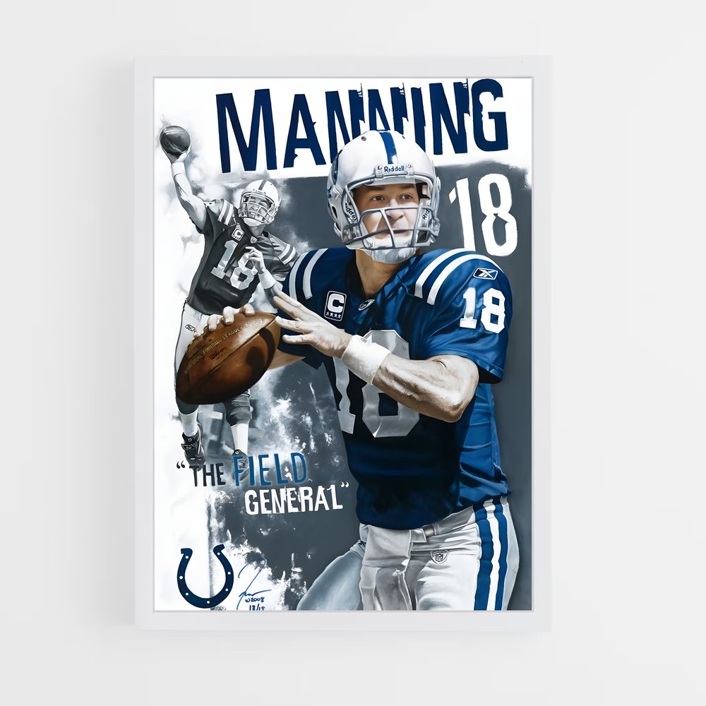 peyton-manning-6 cadre Blanc
