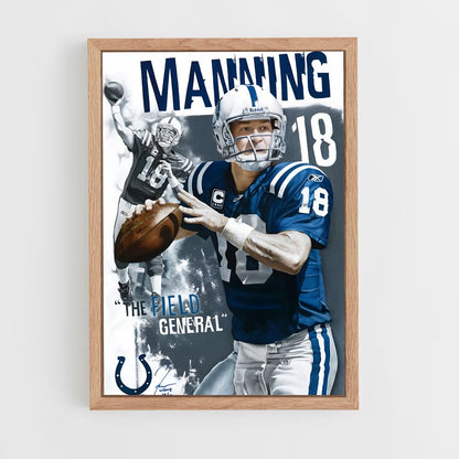 peyton-manning-6 cadre Bois clair