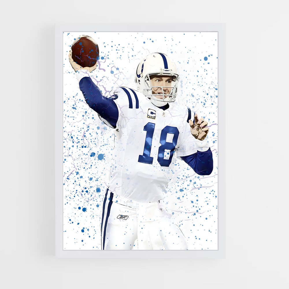 peyton-manning-7 cadre Blanc