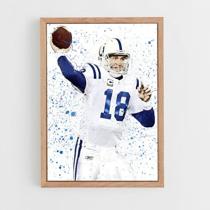 peyton-manning-7 cadre Bois clair