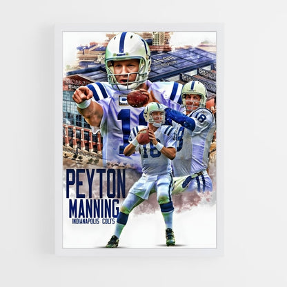 peyton-manning-8 cadre Blanc
