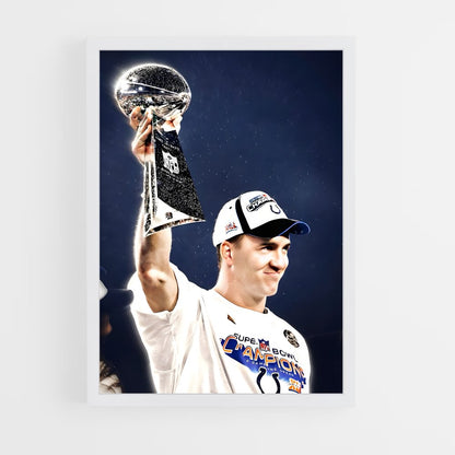 peyton-manning-9 cadre Blanc