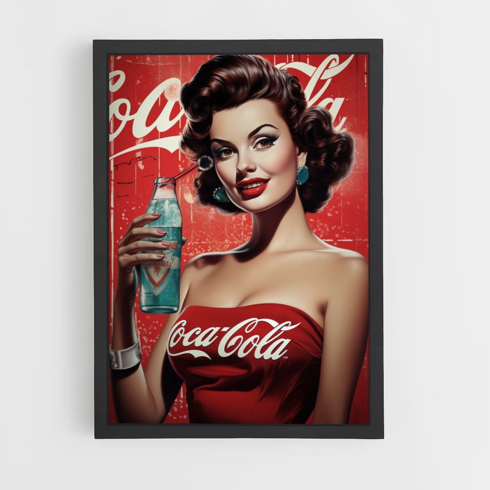 Coca Cola Pin Up Poster