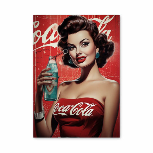 Coca Cola Pin Up Poster