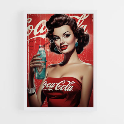 Coca Cola Pin Up Poster