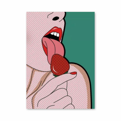 Pin Up Strawberry Poster