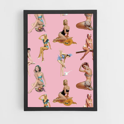 Pink Pin Up Poster