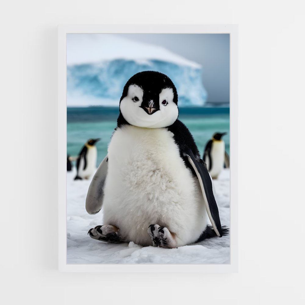 pingouin-1 cadre Blanc