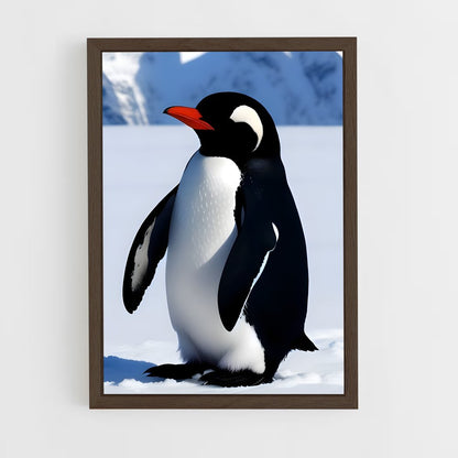 pingouin-2 cadre Bois foncé