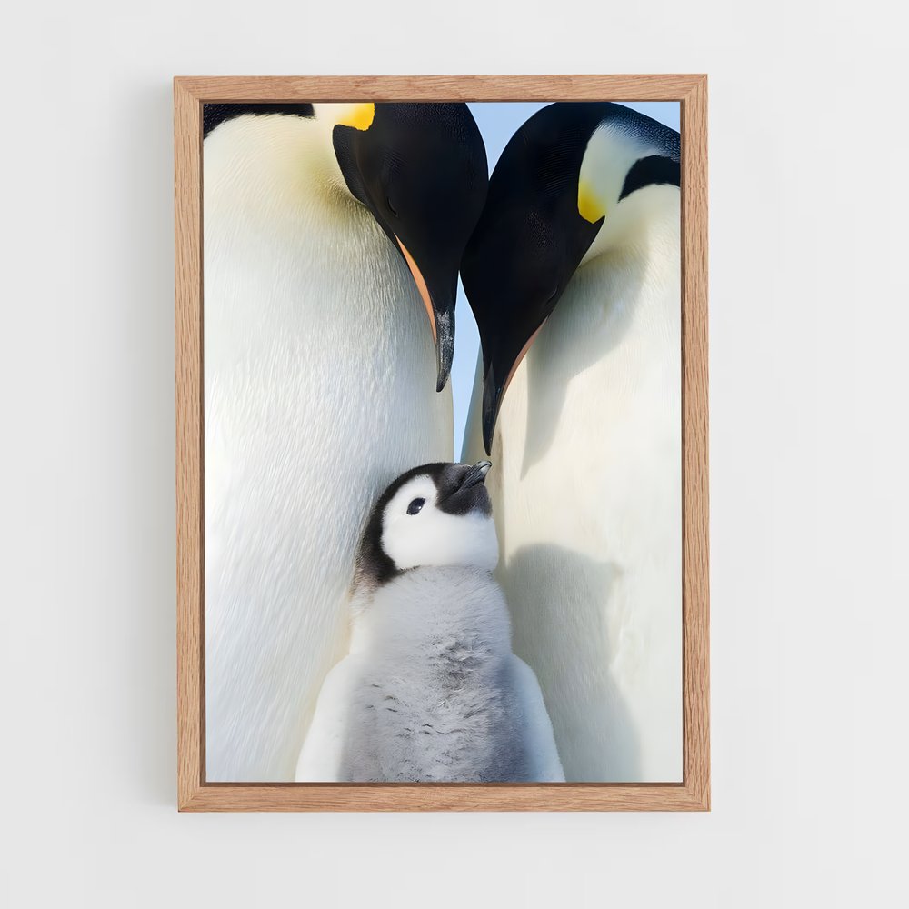 pingouin-7 cadre Bois clair