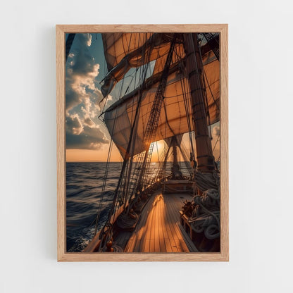 pirate-boat-1 cadre Bois clair