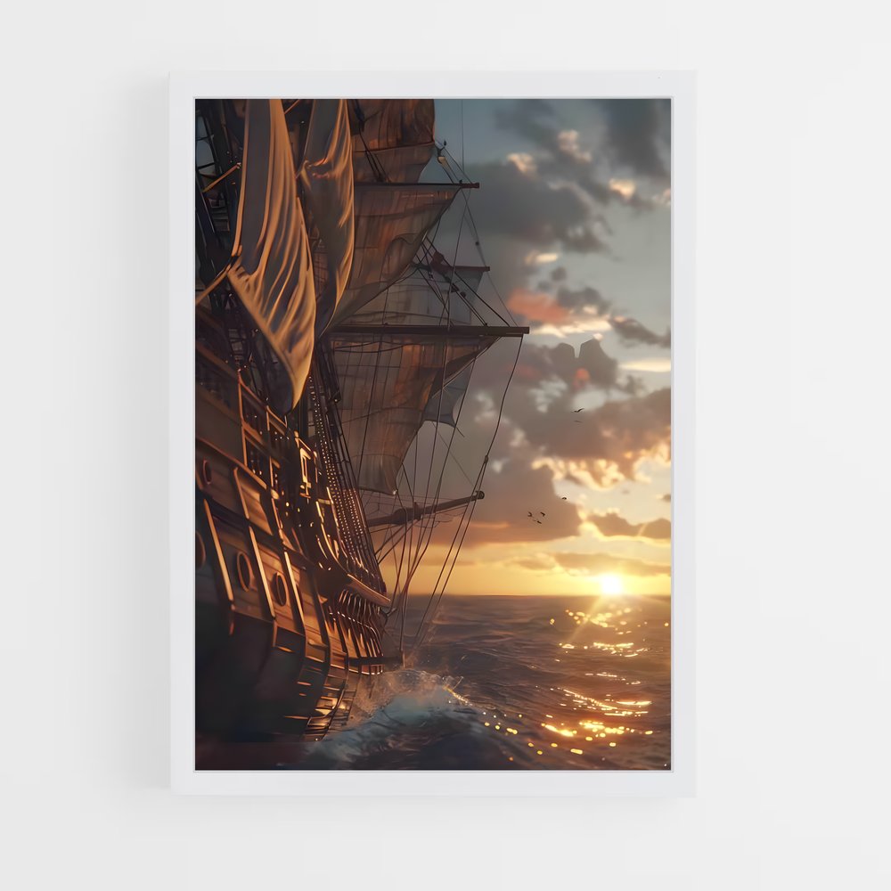 pirate-boat-10 cadre Blanc