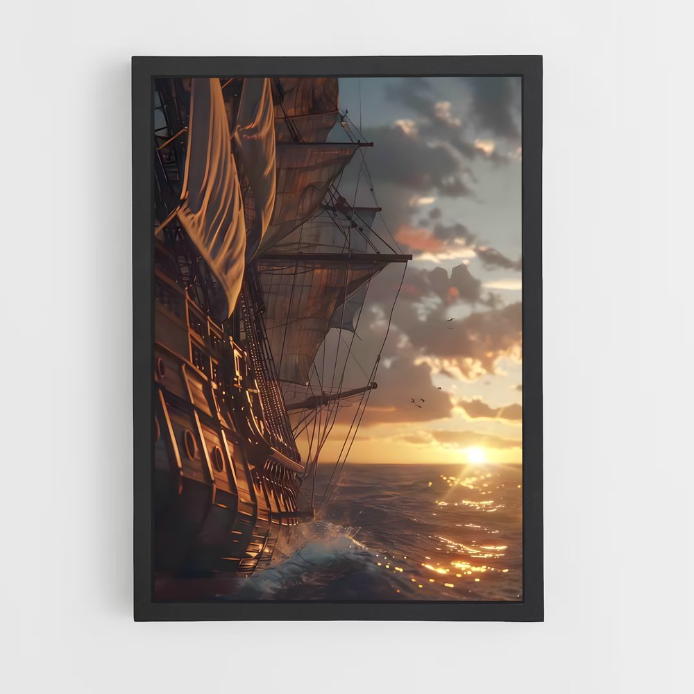 pirate-boat-10 cadre Noir