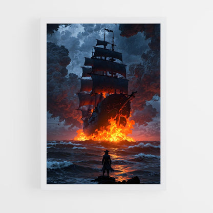 pirate-boat-12 cadre Blanc