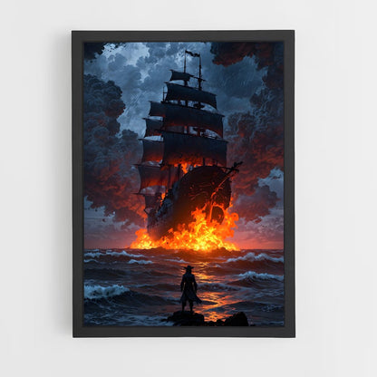 pirate-boat-12 cadre Noir