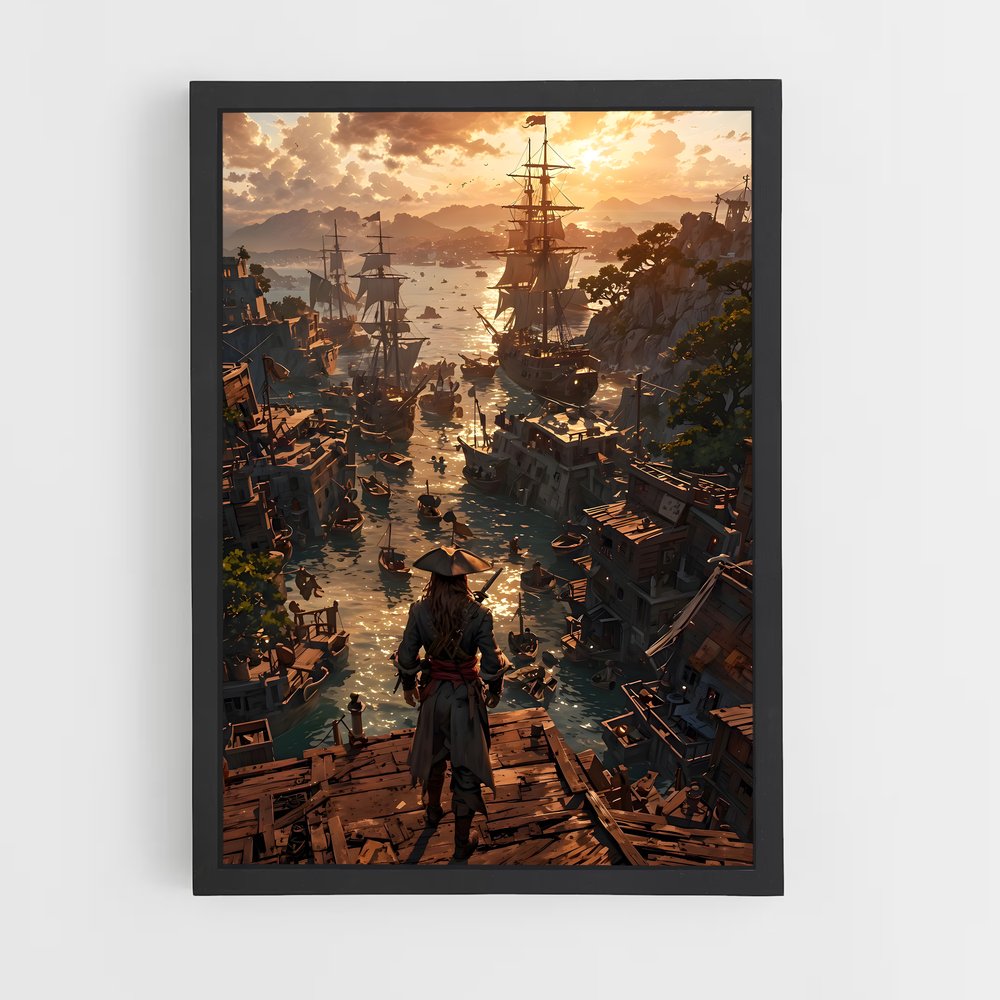 pirate-boat-14 cadre Noir