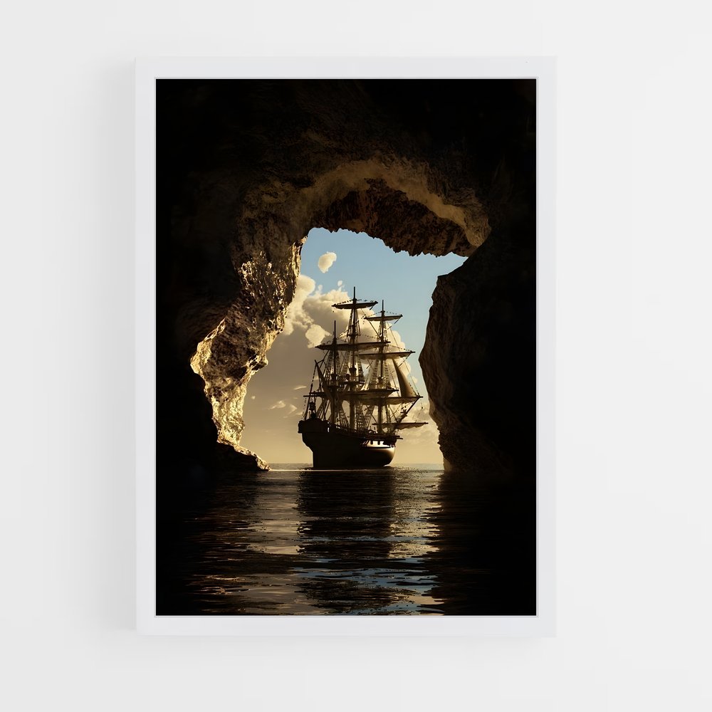 pirate-boat-15 cadre Blanc