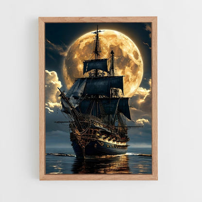 pirate-boat-2 cadre Bois clair