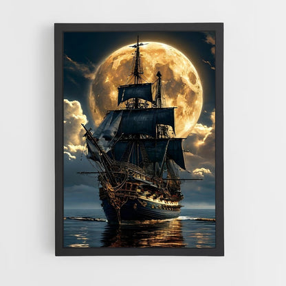 pirate-boat-2 cadre Noir