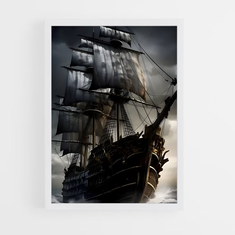 pirate-boat-3 cadre Blanc