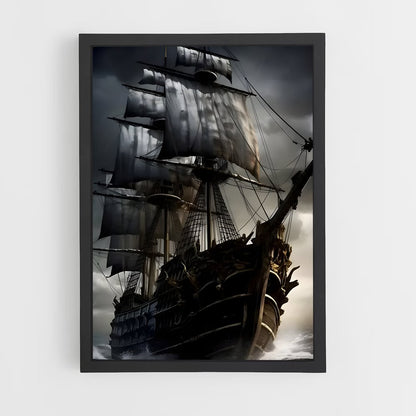 pirate-boat-3 cadre Noir