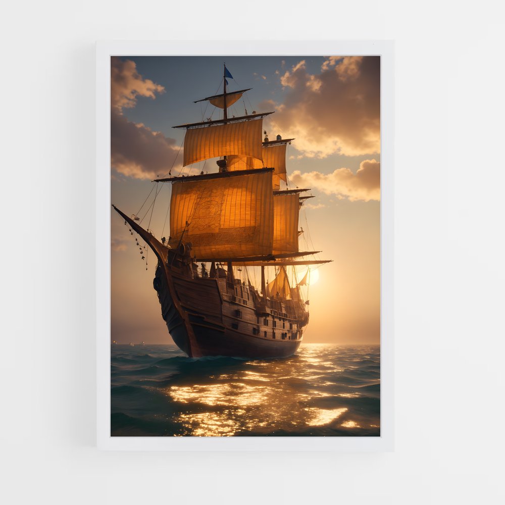 pirate-boat-4 cadre Blanc