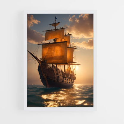 pirate-boat-4 cadre Blanc