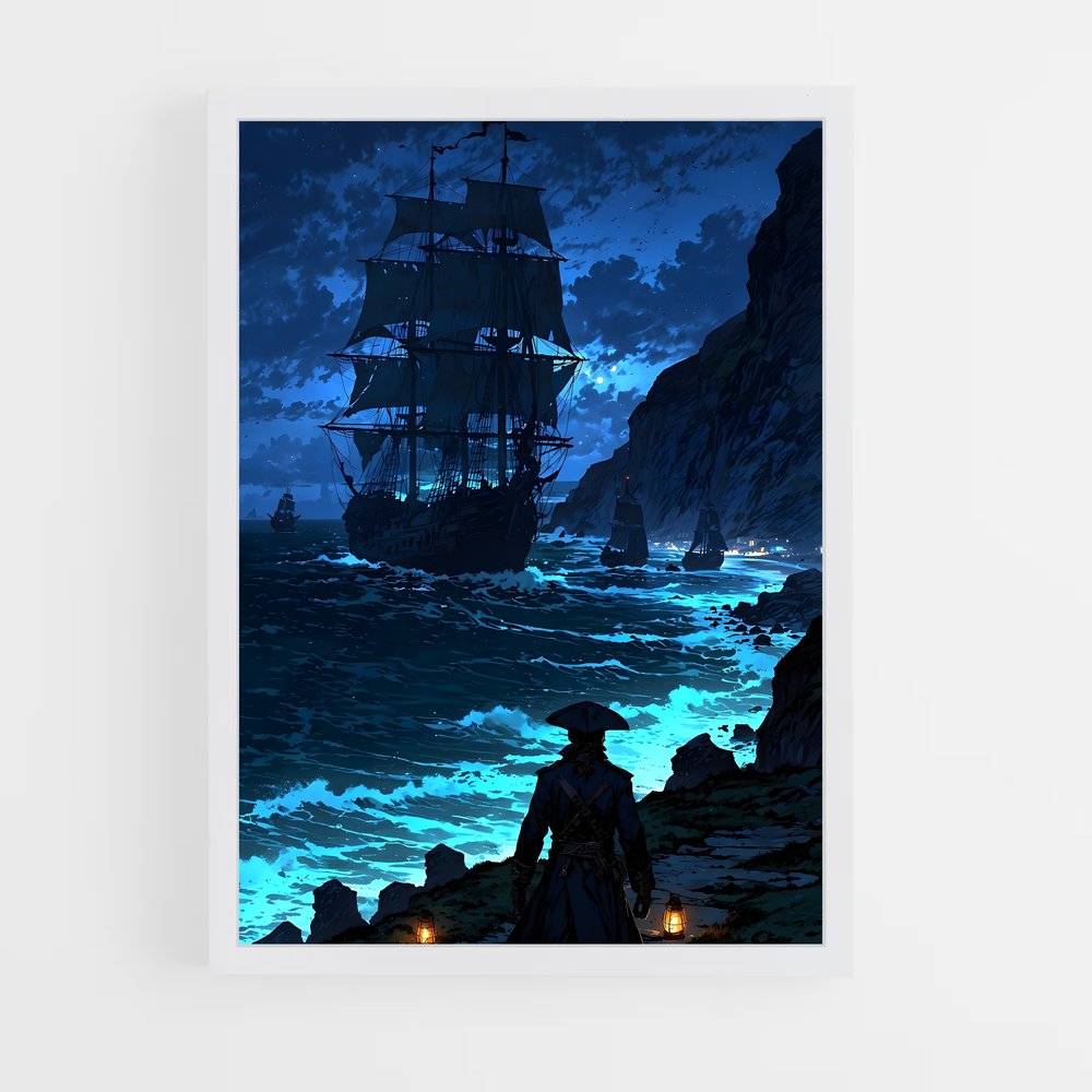 pirate-boat-9 cadre Blanc